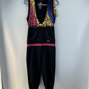Ecko Red Colorful Funky Cheetah Printed Jumpsuit